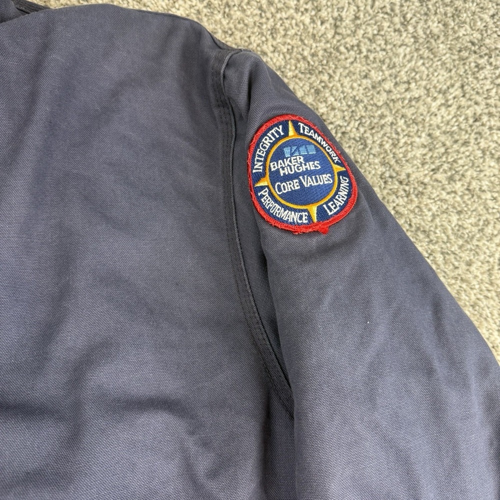 Walls FR Jacket Mens XL Navy HRC 3 Canvas Quilted ITEX Hooded Heavy Workwear - Picture 5 of 12